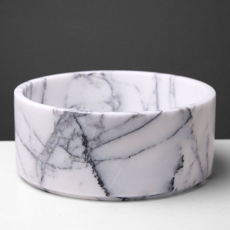 Weisse Marmor Obstschale