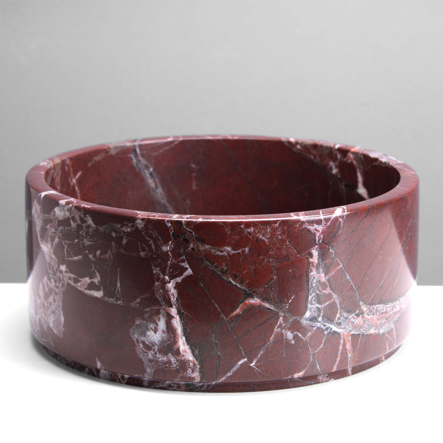 Rote Marmor Obstschale
