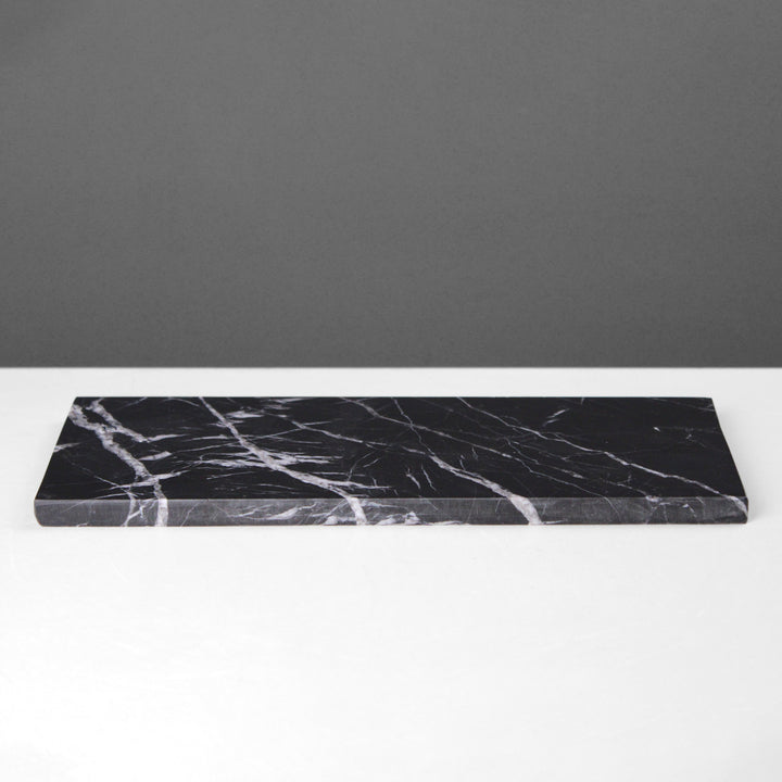 Schwarzes Marmor Tablett
