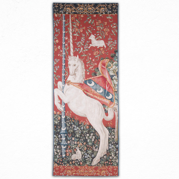 Einhorn – Portiere Gobelin Wandteppich (Jacquard gewebt)