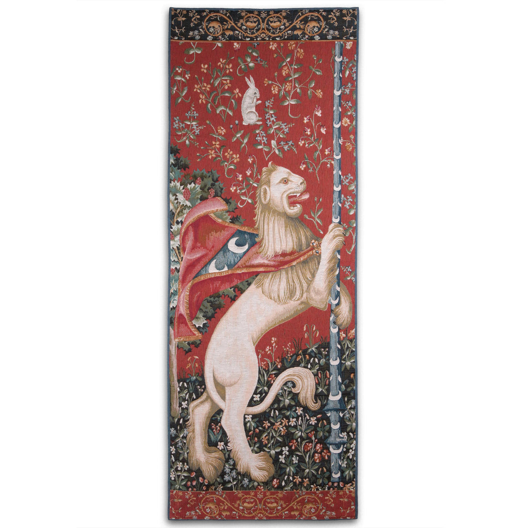 Löwe – Portiere Gobelin Wandteppich (Jacquard gewebt)