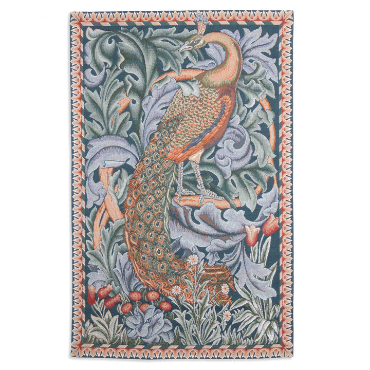 Pfau – Gobelin Wandteppich (Jacquard gewebt)