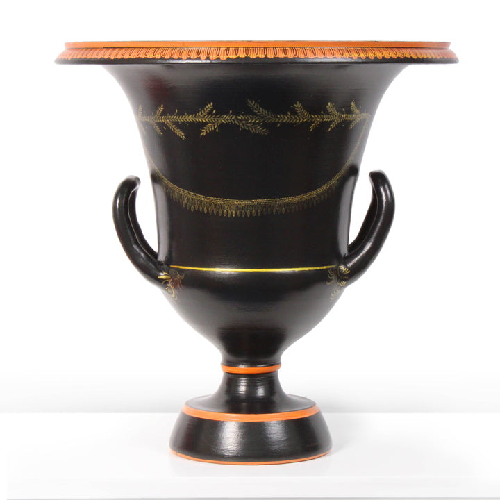 Antiker griechischer schwarzer Krater