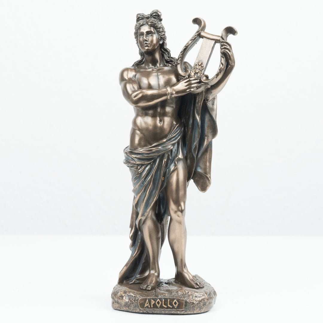 Apollo Statue Griechischer Gott der Sonne (Kaltguss-Bronze Skulptur)