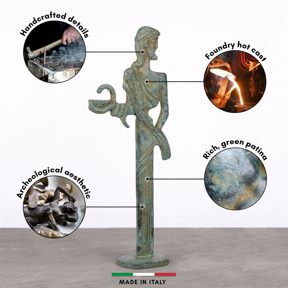 Asklepios Statue (Bronze) – Gott der Heilkunst