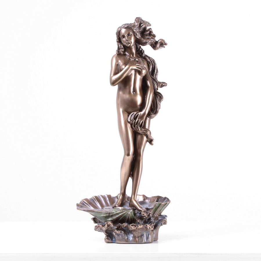 Geburt der Venus (Bronzierte Skulptur aus Kunstharz)