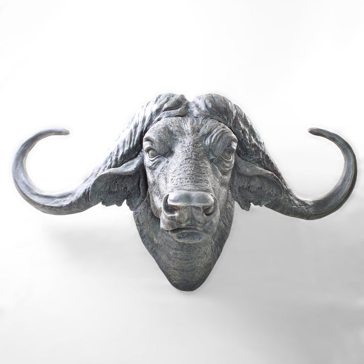 Büffelkopf Statue (Tierische Wandskulptur)