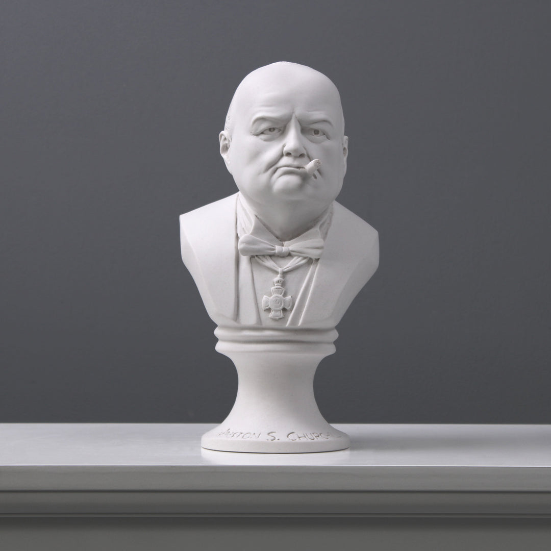 Winston Churchill Büste mit Zigarre