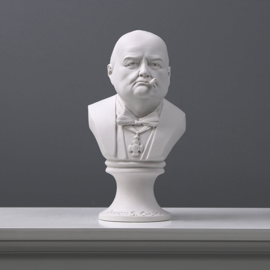 Winston Churchill Büste mit Zigarre