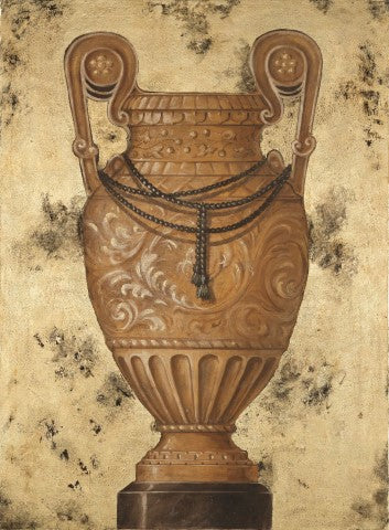 Klassische Vase auf Podest Fresko Gemälde