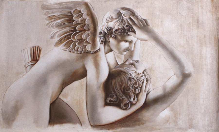 Liebe von Amor und Psyche Fresko Gemälde