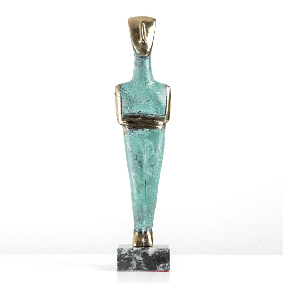 Kykladisches Idol (Messing Skulptur)