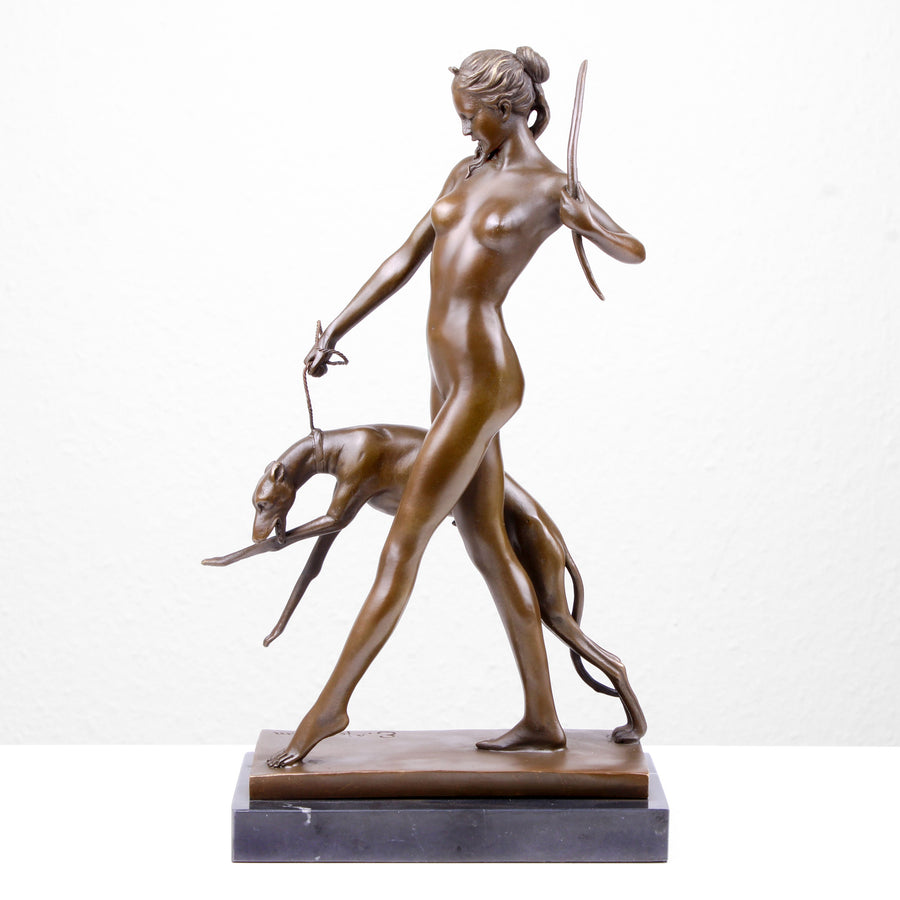 Diana Statue (Bronze, Wachsguss)
