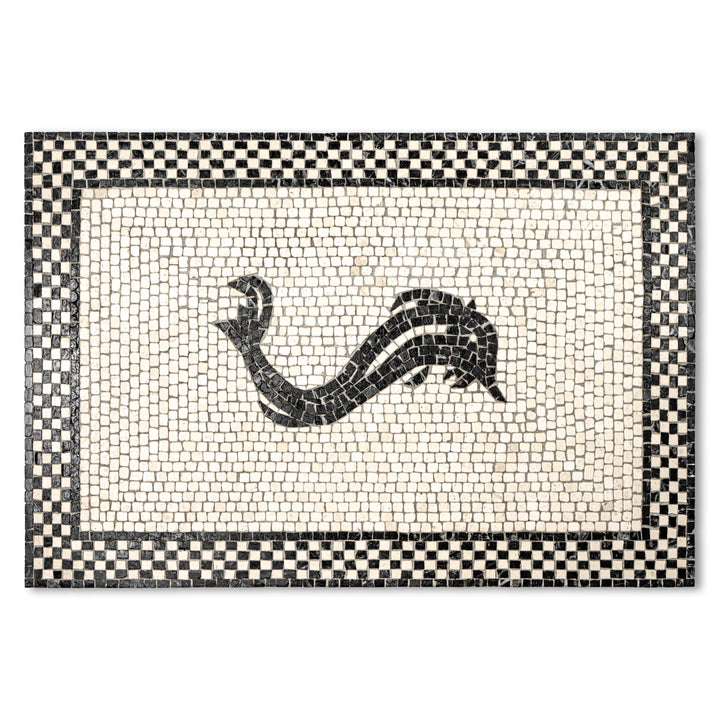 Delphin Marmor-Mosaik