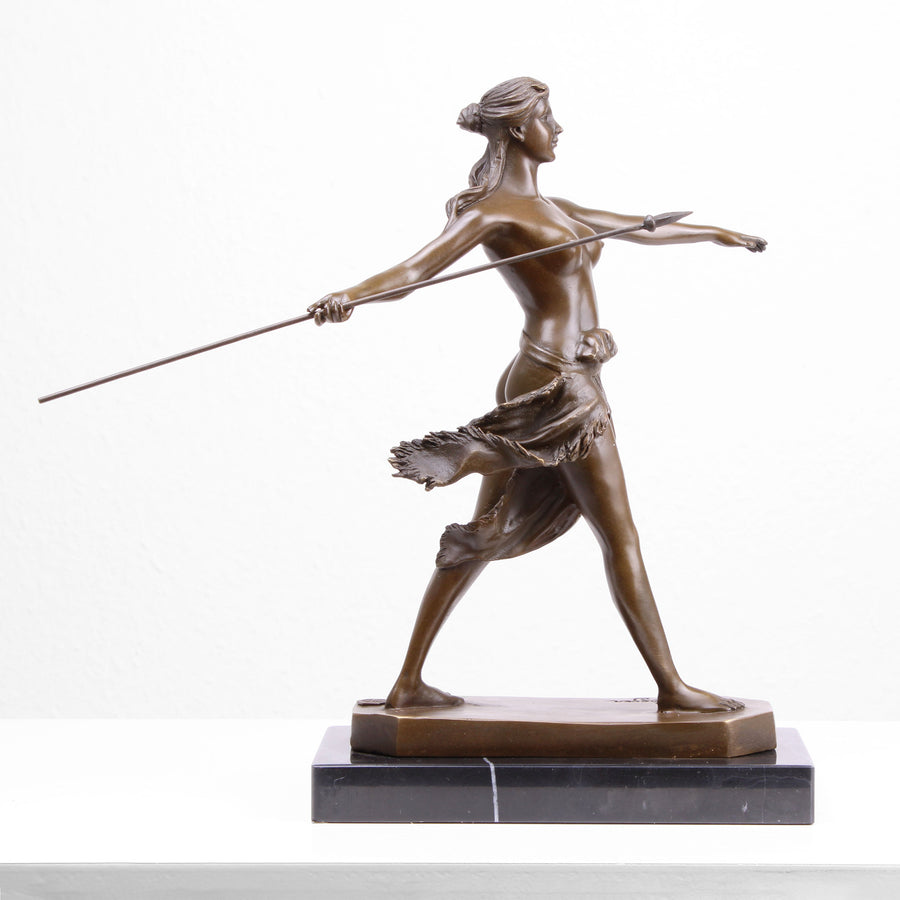 Amazone Statue (Bronze, Wachsguss)