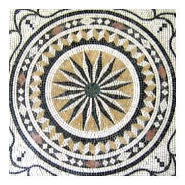 Fliegender Stern Boden Marmor-Mosaik