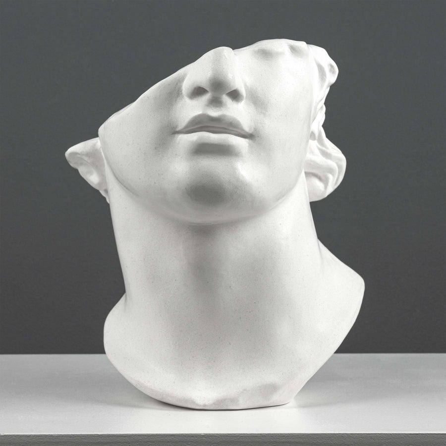 Apollo Bustenfragment Skulptur – Inspiriert vom Kolossalen Kopf eines Jünglings