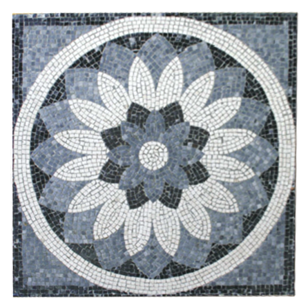 Geometrisch Blau Wand Marmor-Mosaik