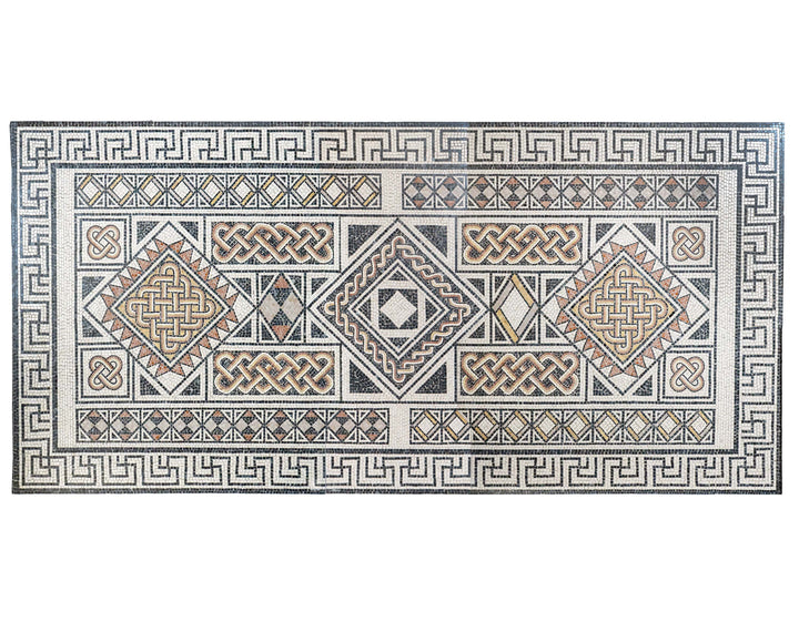Geometrischer Teppich Marmor-Mosaik