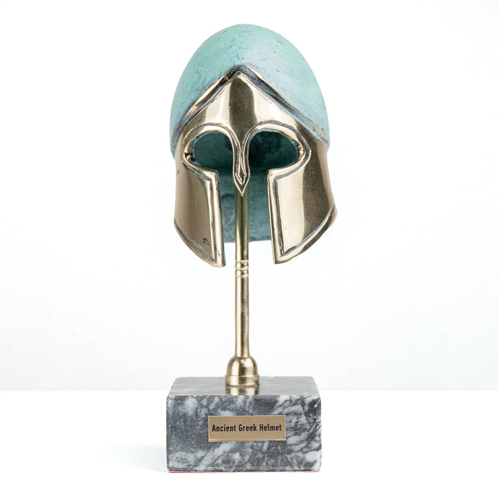 Griechischer Helm – Klassischer korinthischer Typ (Messing Skulptur)