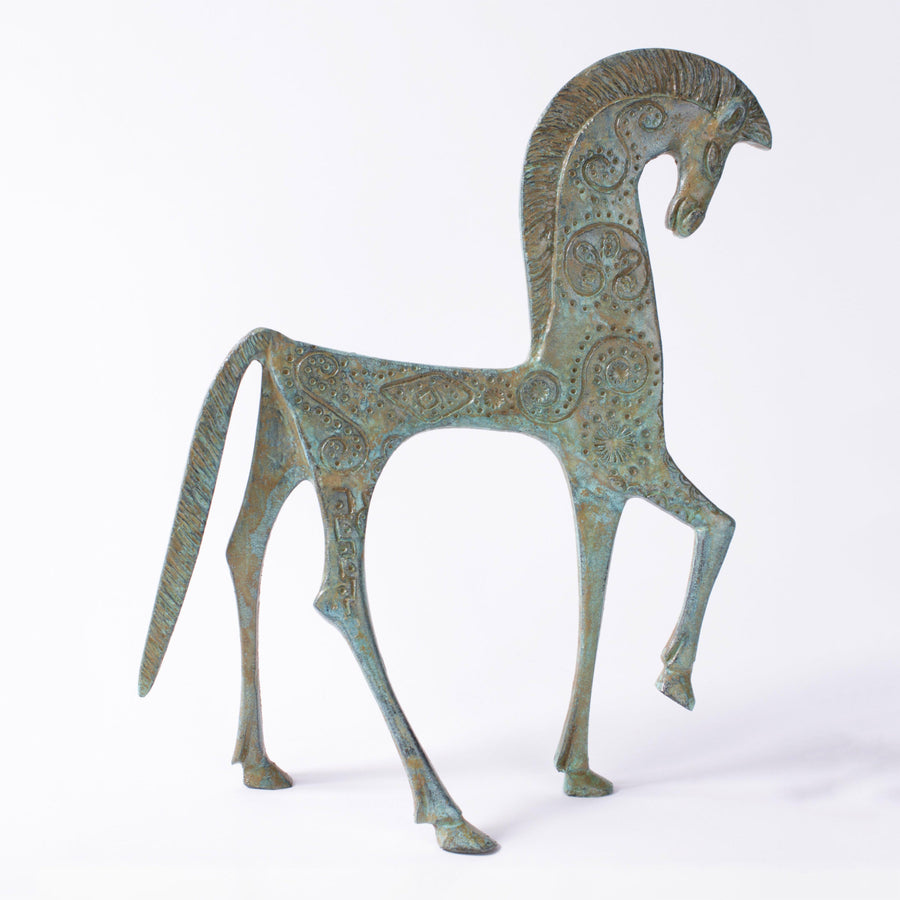 Griechisches Pferd Statue (Bronze)