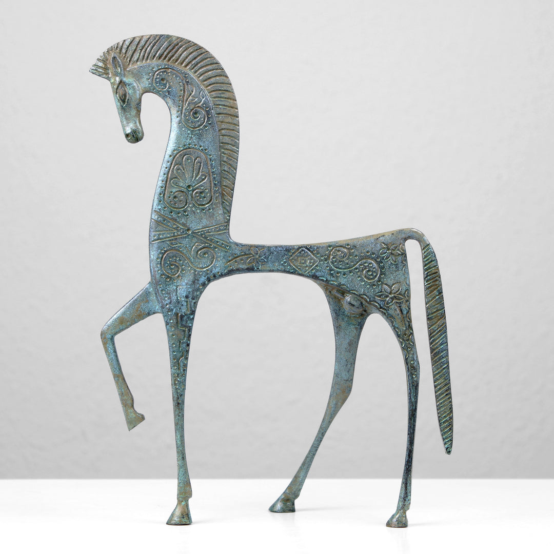 Griechisches Pferd Statue (Bronze, Groß)