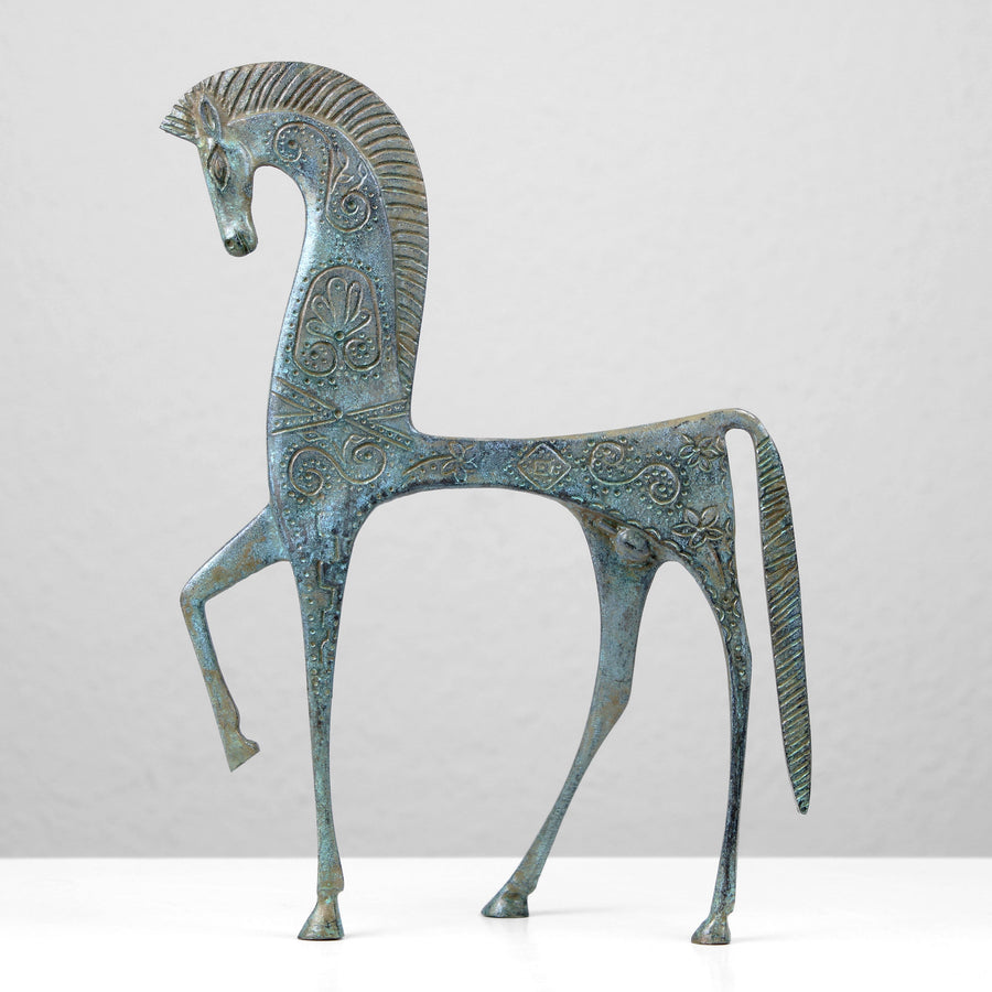 Griechisches Pferd Statue (Bronze, Groß)