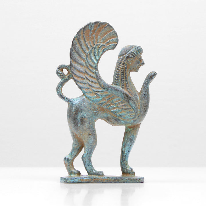 Griechische Sphinx Statue (Bronze)