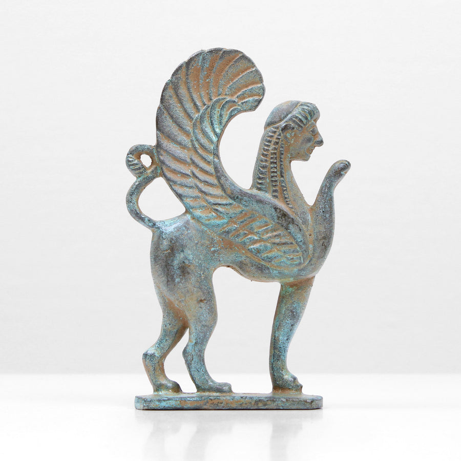 Griechische Sphinx Statue (Bronze)