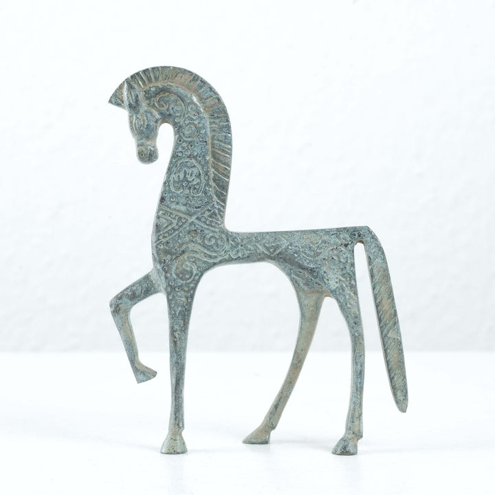 Griechisches Pferd Figur (Bronze, Kleine Statue)
