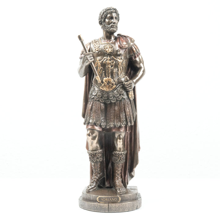 Hadrian Römischer Kaiser (Bronzierte Skulptur aus Kunstharz)