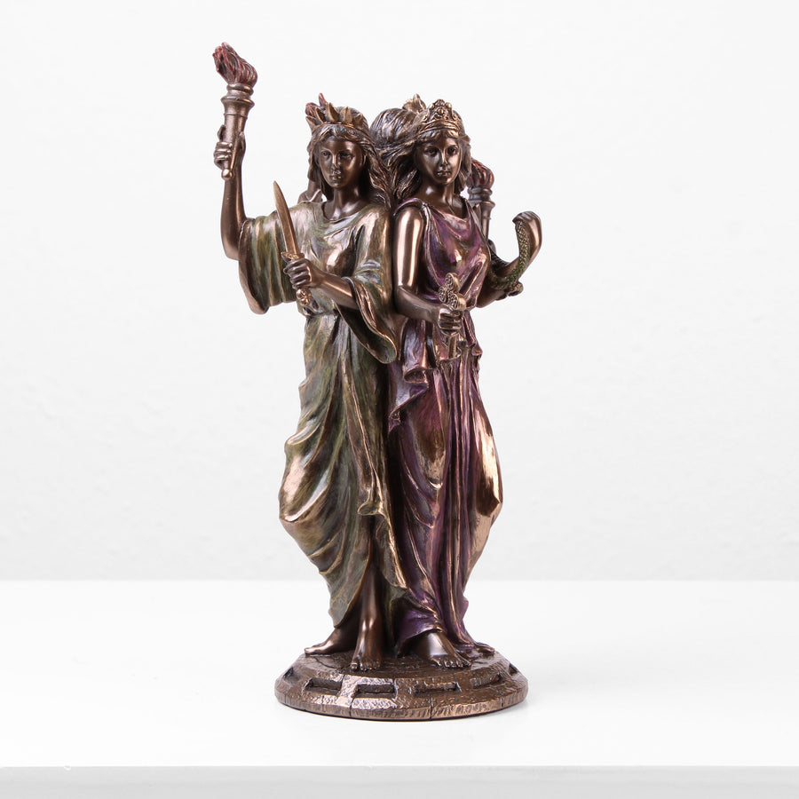 Hekate Griechische Goettin Statue (Kaltguss-Bronze Skulptur)