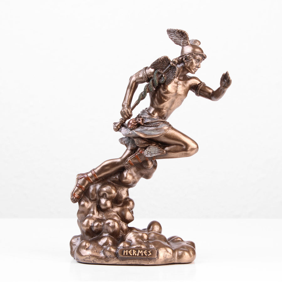Hermes Statue (Kaltguss-Bronze Skulptur)