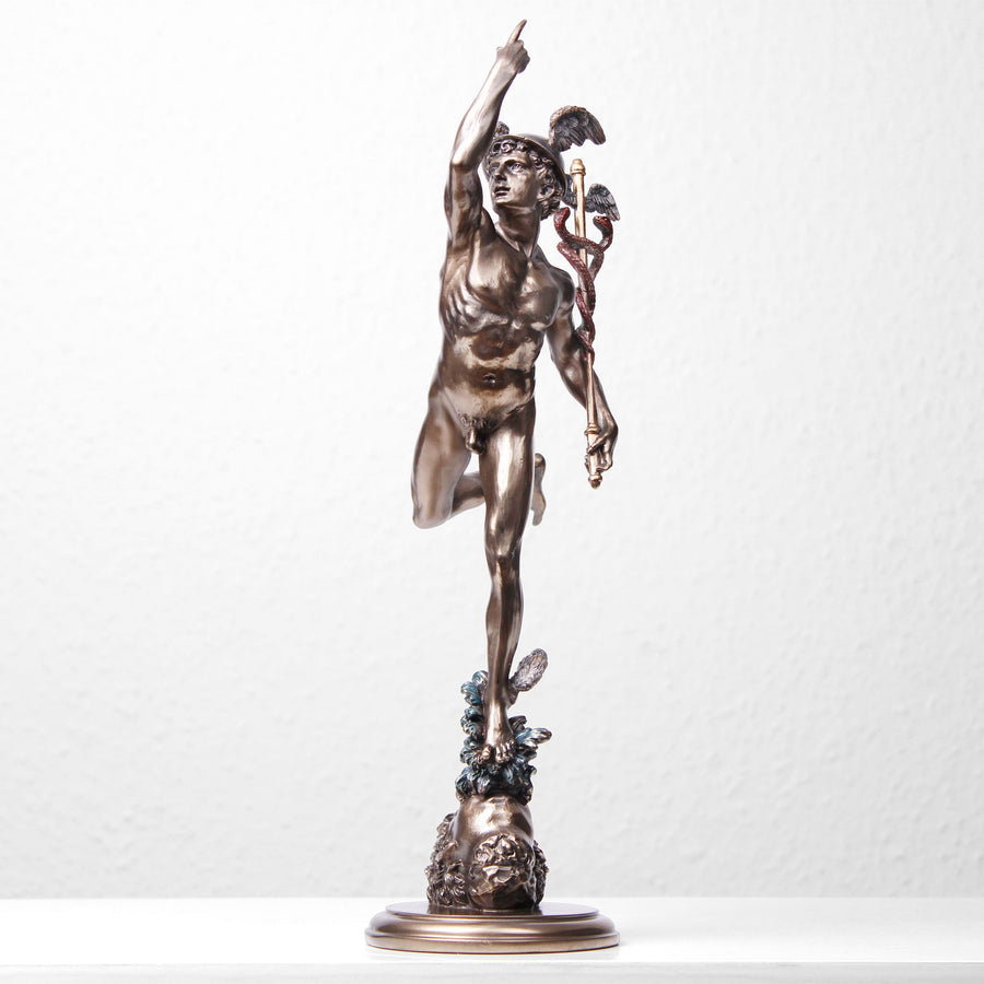 Hermes von Giambologna (Bronzierte Skulptur aus Kunstharz)