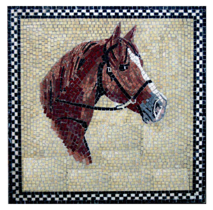 Pferd Marmor-Mosaik
