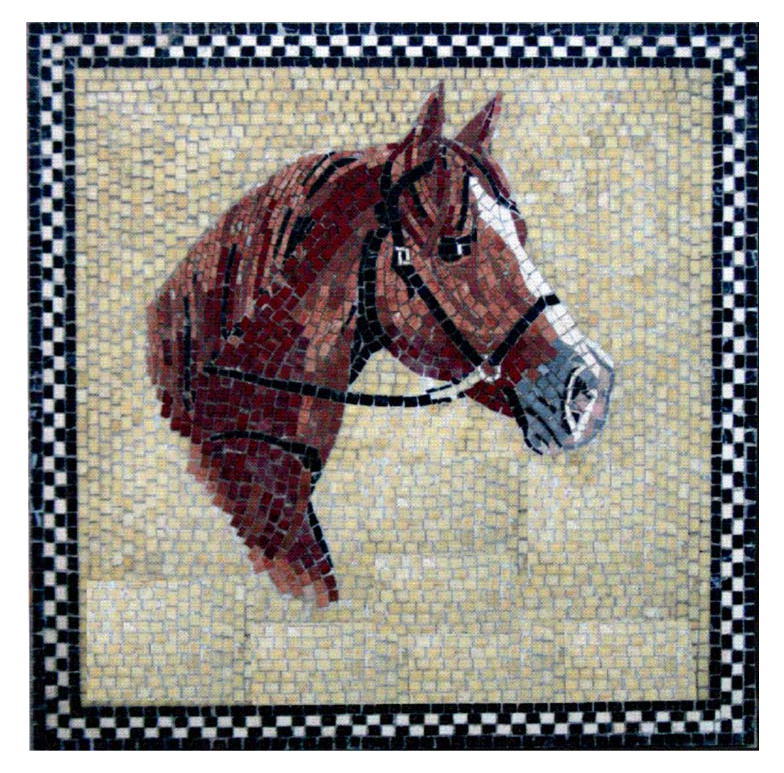Pferd Marmor-Mosaik