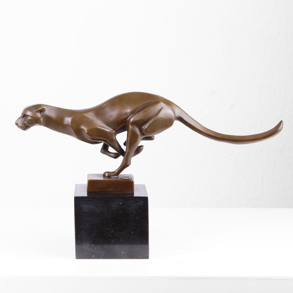 Jaguar Statue (Bronze, Wachsguss)