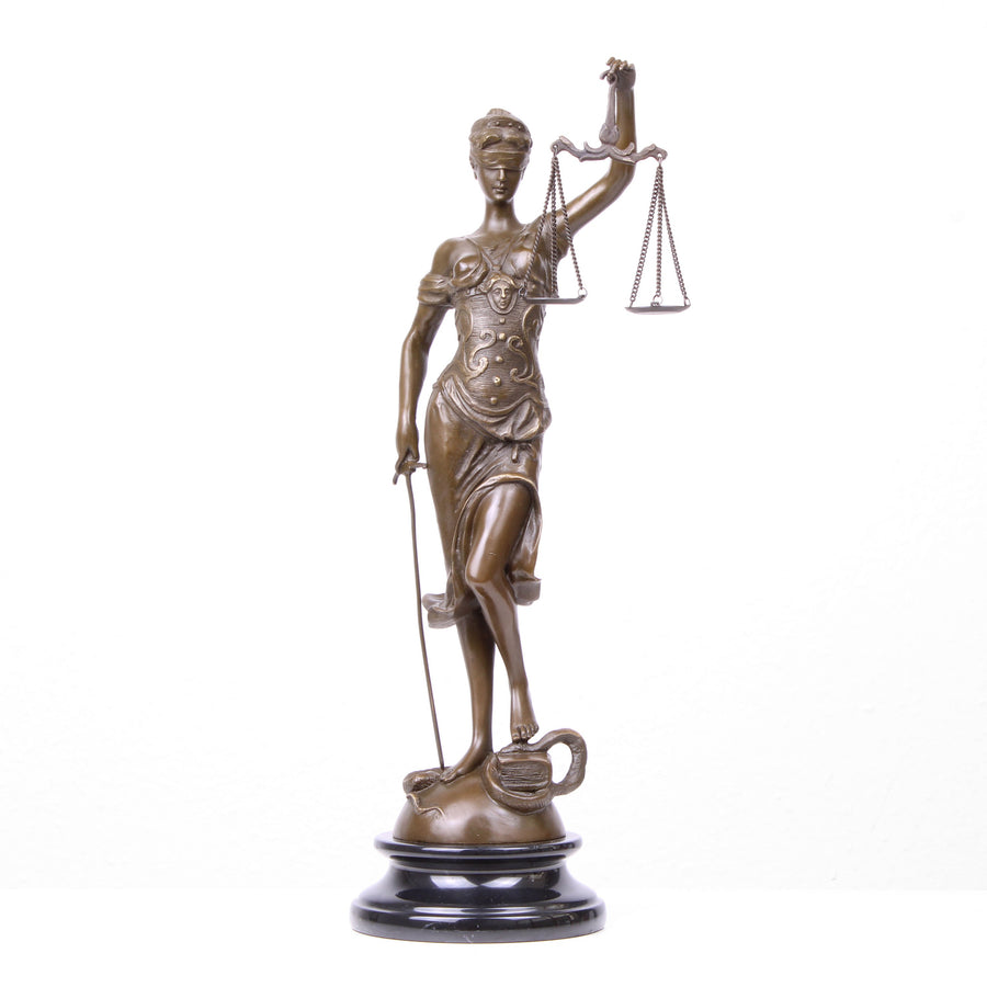 Göttin der Gerechtigkeit Statue (Bronze, Wachsguss)