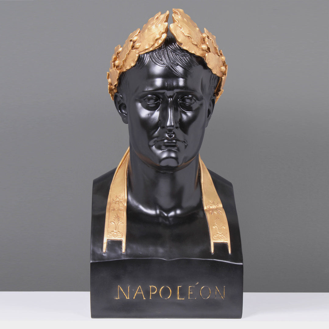 Napoleon als Caesar Büste (Schwarz und Vergoldet)