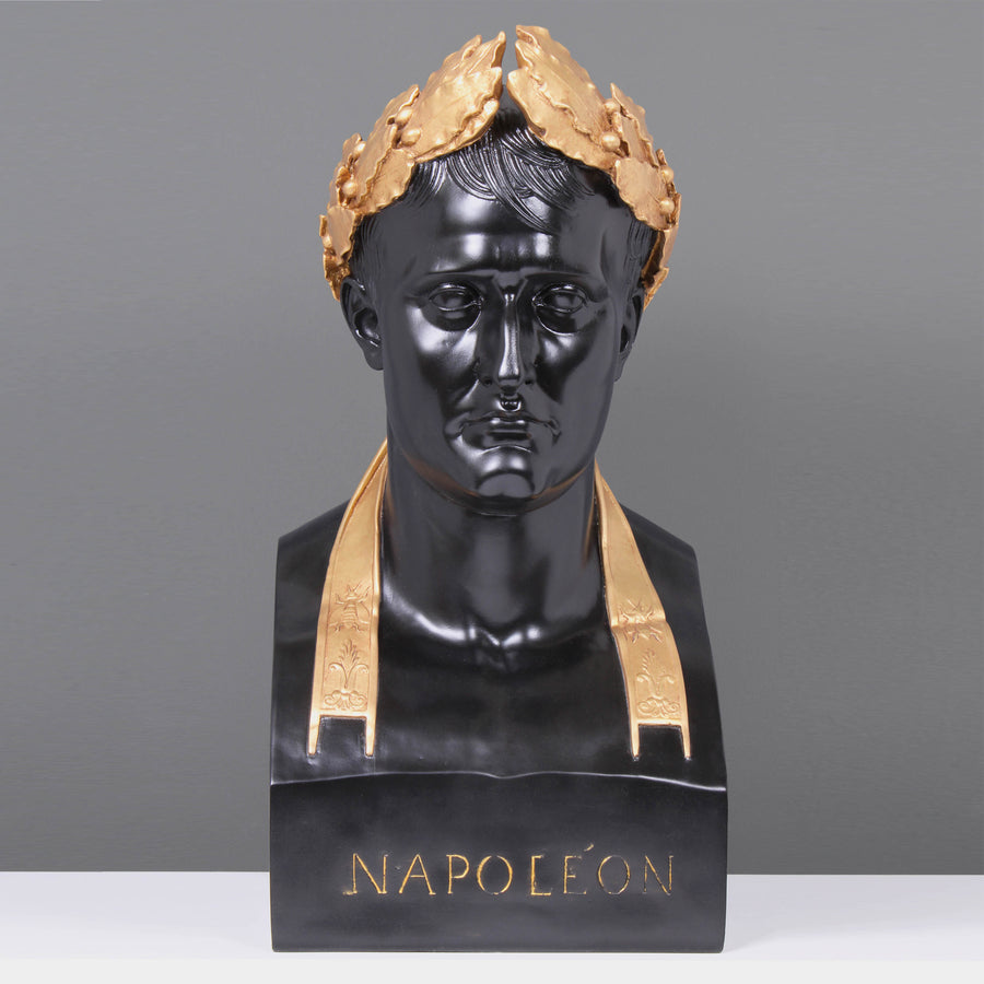 Napoleon als Caesar Büste (Schwarz und Vergoldet)