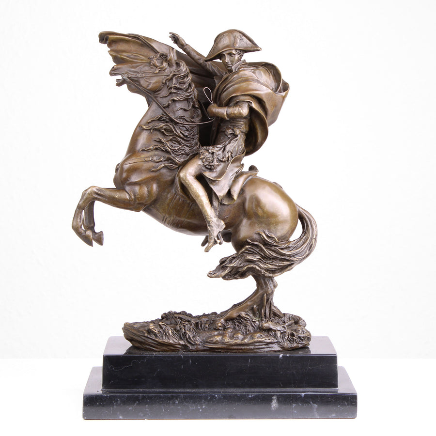 Napoleon überquert die Alpen Statue (Militärreiter, Bronze, Wachsguss)