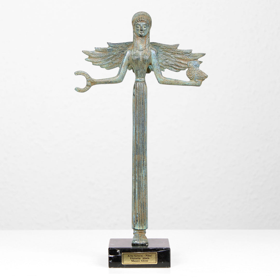 Nike Göttin Statue – Griechische Bronze Skulptur