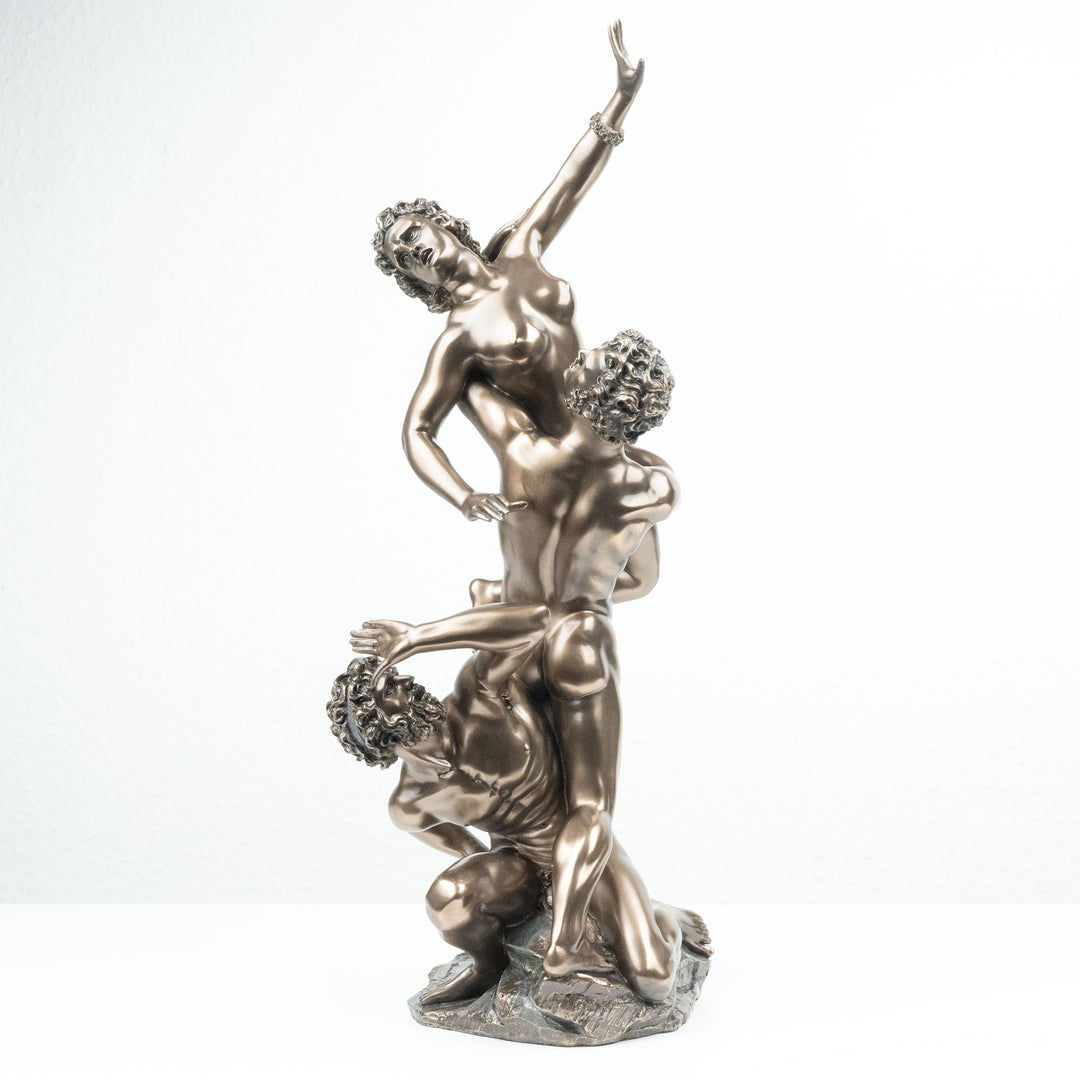Raub der Sabinerinnen von Giambologna (Bronzierte Skulptur aus Kunstharz)