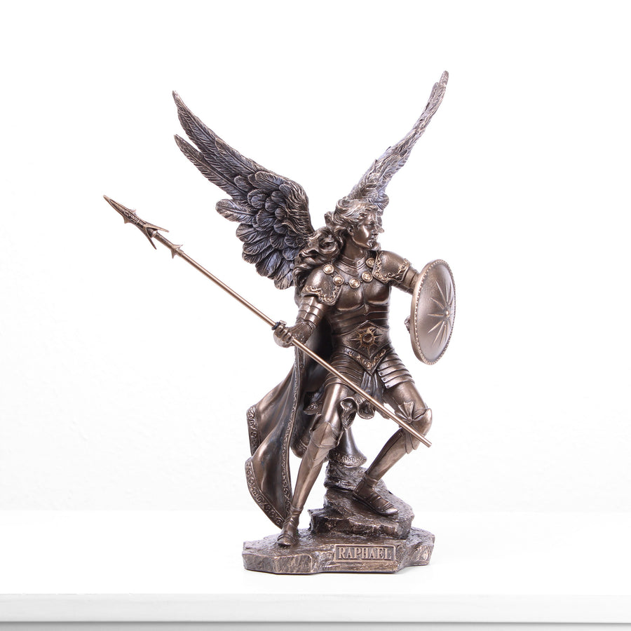 Erzengel Raphael Statue (Kaltguss-Bronze Skulptur)