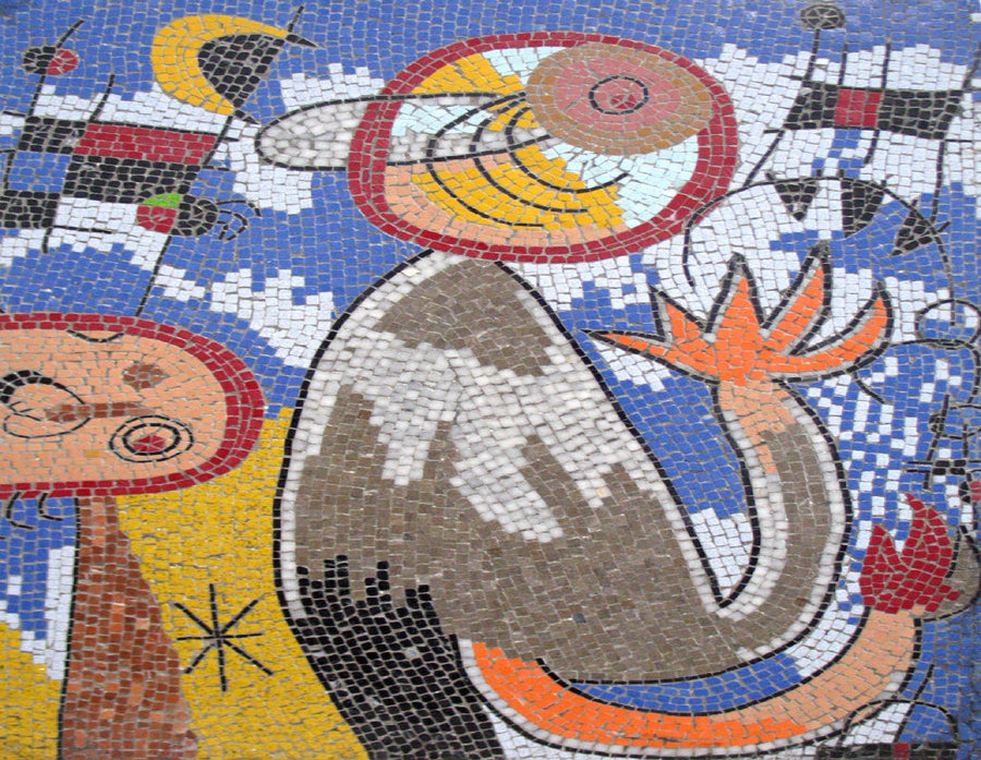 Weg zum Glauben Zeitgenössisches Marmor-Mosaik