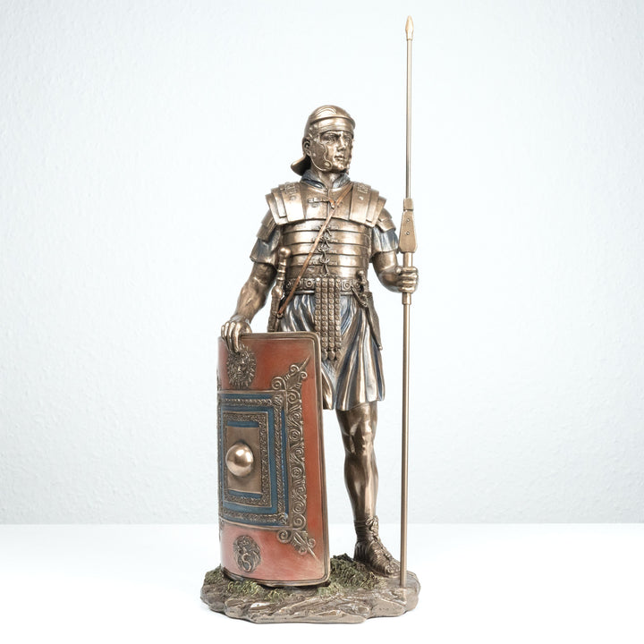 Römischer Soldat Legionär (Bronzierte Skulptur aus Kunstharz)