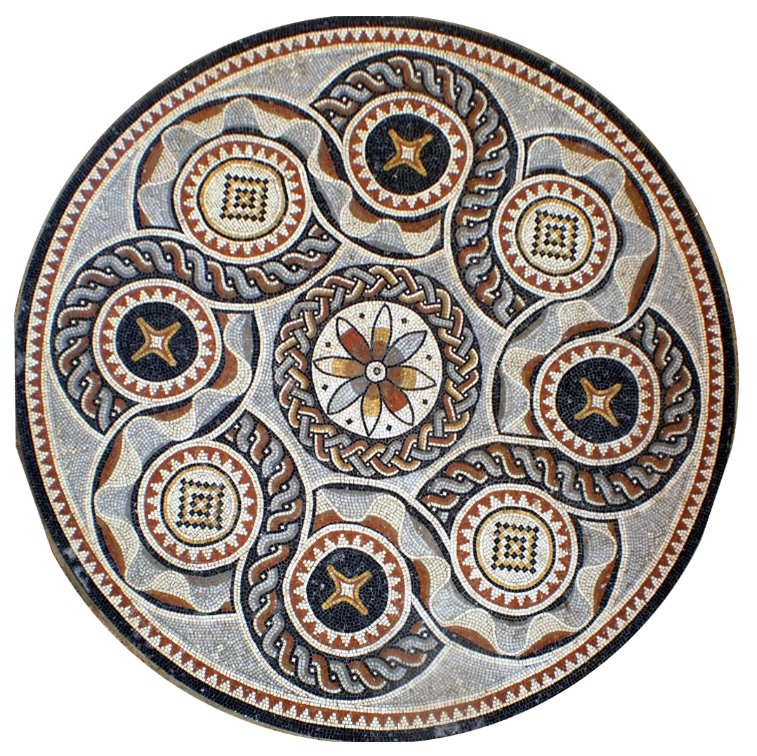Seilmuster Geometrisch Marmor-Mosaik