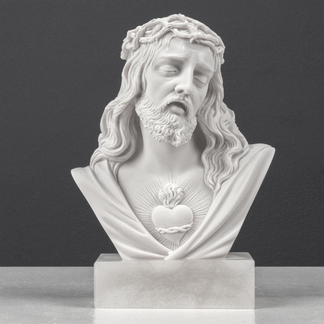 Büstenskulptur des Heiligsten Herzens Jesu (Relief)