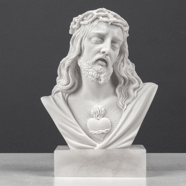 Büstenskulptur des Heiligsten Herzens Jesu (Relief)