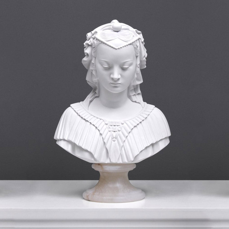 Verschleierte Jungfrau Büste Skulptur (Verschleierte Dame als Madonna di Lippi)